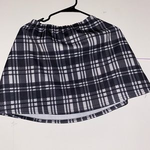 Plaid Pinafore Skirt